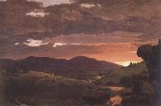 Frederic E.Church Twilight Short Arbiter Twixt Day and Night Spain oil painting artist